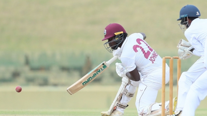 Johnson scores magnificent 133 but West Indies U19 facing uphill battle against Sri Lanka