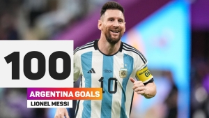 Messi reaches 100-goal milestone for Argentina