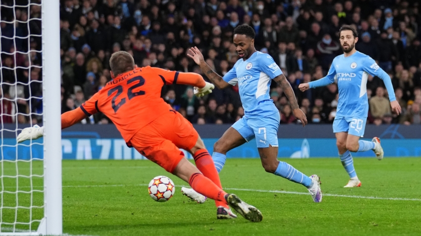 Manchester City 4-1 Club Brugge: Sterling ends his drought as Pep&#039;s men go top