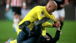UEFA investigates after banned PSV fan attacked Sevilla goalkeeper Dmitrovic