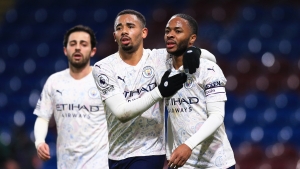 Burnley 0-2 Manchester City: Jesus and Sterling on target as leaders march on