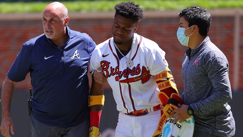 Braves confirm X-rays clear on Acuna Jnr ankle injury scare