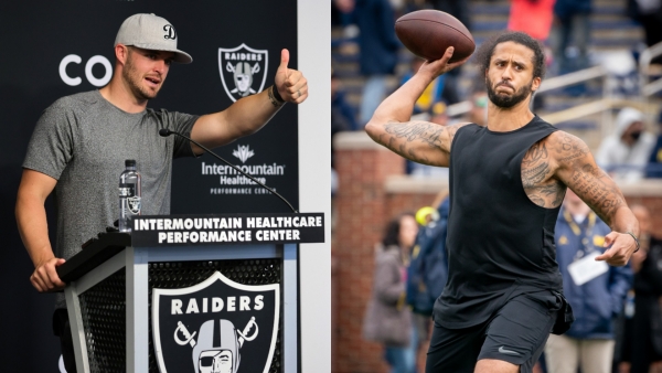 Derek Carr supports Raiders signing Colin Kaepernick: 'I think he'd get  along great with our guys'