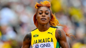 Elaine Thompson-Herah competing at the World Championships in Eugene last year.