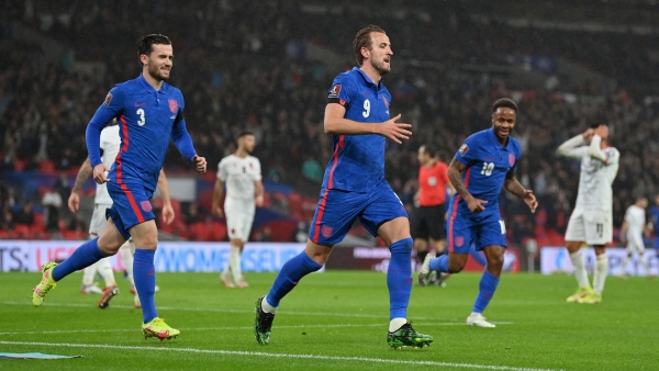England 5-0 Albania: Kane hat-trick puts Three Lions on brink of qualifying for 2022 World Cup