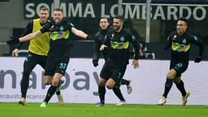 Inter 2-1 Lazio: Bastoni and Skriniar move champions back to the summit