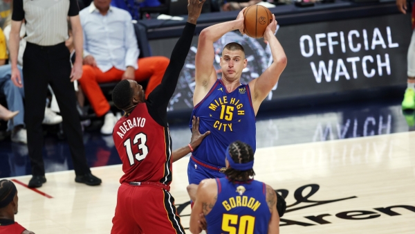 Nikola Jokic has triple-double to lead Nuggets past Heat in Game 1 of NBA Finals