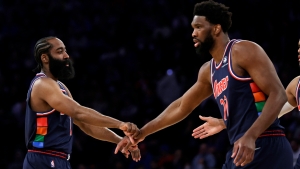 Embiid labels new-look 76ers as &#039;unstoppable&#039; after Harden triple-double