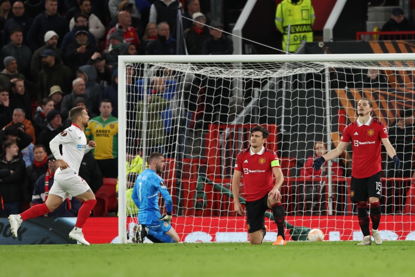 Manchester United 2-2 Sevilla: Maguire and Malacia late own goals see Red Devils crumble
