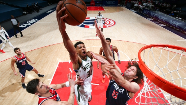 Giannis joy as Bucks fightback to stun Wizards