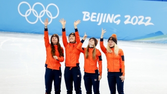 Winter Olympics: Netherlands remember Van Ruijven after emotional short track gold