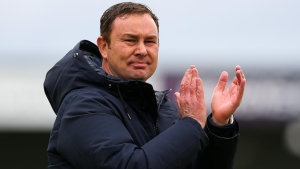 Derek Adams applauds Morecambe’s display in win at Colchester