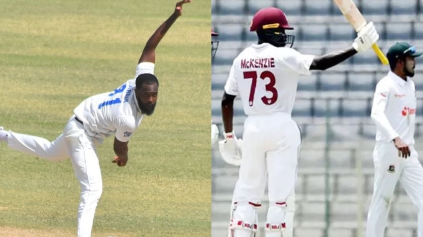Akeem Jordan's Five-Wicket Haul and Half-Centuries by McKenzie and Carty Propel West Indies 'A' into Control against Bangladesh 'A'