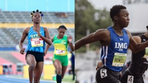 Jamaica&#039;s Alana Reid and Cayman&#039;s Davonte Howell took home gold medals in the Girls and Boys Under-20 100m, respectively, at the CARIFTA Games at the Thomas A. Robinson Stadium in Nassau on Saturday.