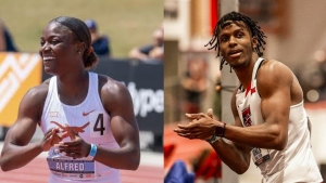 Julien Alfred runs wind-aided 10.72 to win women’s college 100m at Tom Jones Memorial Invitational, Texas Tech’s Terrence Jones equals Bahamian record with world leading 9.91 to win men’s equivalent
