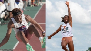 Jaydon Hibbert is currently the world leader in the triple jump while Ackelia Smith is the world leader in the long jump.