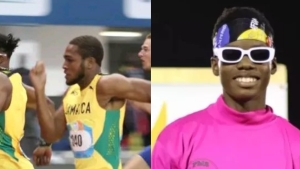 Adrian Kerr (left) and Kasiya Daley (right) won the Men&#039;s U23 and Boys U18 100m titles, respectively, on day one of the NACAC U18 &amp; U23 Championships in Costa Rica.