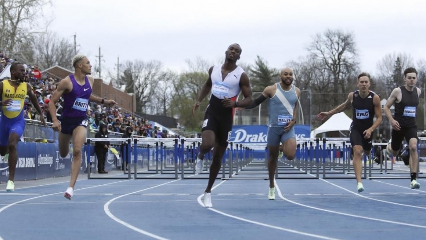 Olympic champion Parchment clocks 13.47 into headwind in triumphant return to Drake Relays