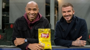 Lay’s partners with football icons David Beckham and Thierry Henry to surprise 75,000 fans in epic return of ‘No Lay’s, No Game’