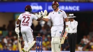 Kavem Hodge and Joshua Da Silva put on 149 for the sixth wicket against Australia at the Gabba on Thursday.