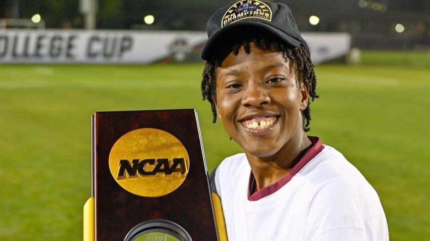 Jody Brown after she won the first of her two national championship titles in 2021.