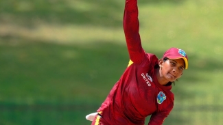 Karishma Ramharack took 2-29 in 5.2 overs for the West Indies.