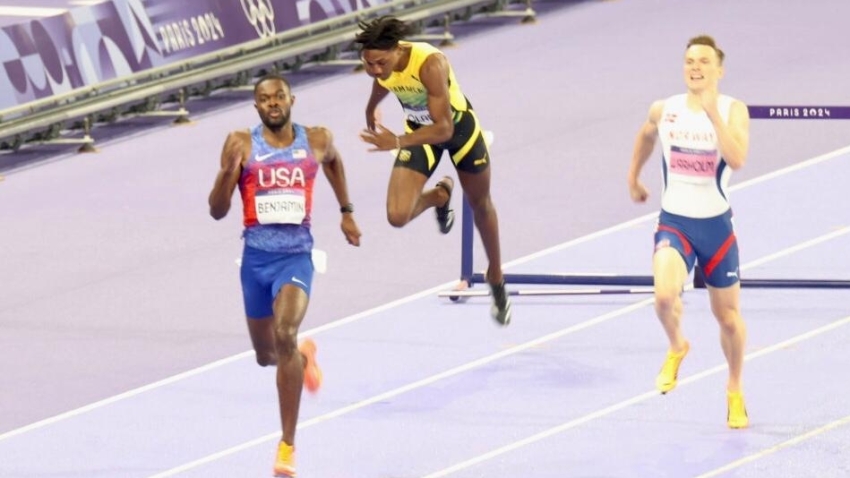 Former Antiguan youth star Rai Benjamin cops 400m hurdles gold for USA; BVI&#039;s McMaster fifth, Ja&#039;s Clarke fails to finish