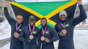 Jamaica ends 2021 on a high in Men&#039;s Bobsled