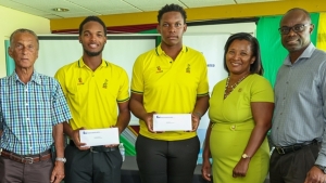 JCA and Kingston Wharves present tertiary scholarships to U19 cricketers