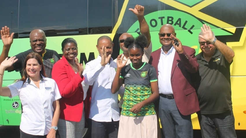 JAMECO Equipment donates 27-seater bus to Jamaica Football Federation