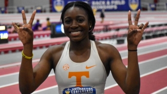Antiguan Joella Lloyd narrowly misses personal best on the way to 60m win at Tiger Paw Invitational