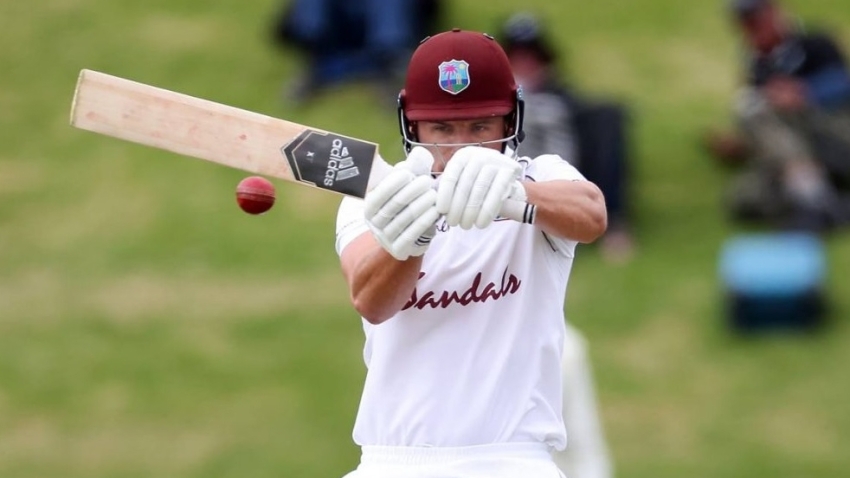 A frustrated da Silva was not out on 47 as the West Indies made 345 all out.