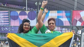 Kerriane and her mom, Opal Swaby, enjoying their time in Paris.