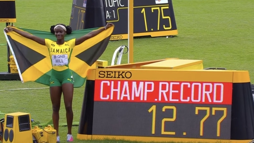 Kerrica Hill sets 100m hurdles record as Jamaica ends World U20 champs campaign with record 16 medals