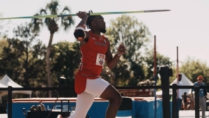Keyshawn Strachan advanced to his maiden NCAA Division 1 Outdoor Championships after throwing 74.63m at the NCAA East Regional on Wednesday.