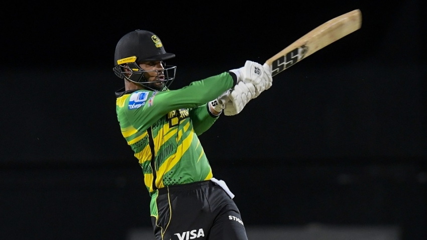 Jamaica Tallawahs captain Brandon King on his way to a match-winning 67 against the St Kitts and Nevis Patriots.