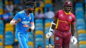 India make short work of West Indies for five-wicket win in first ODI at Kensington Oval