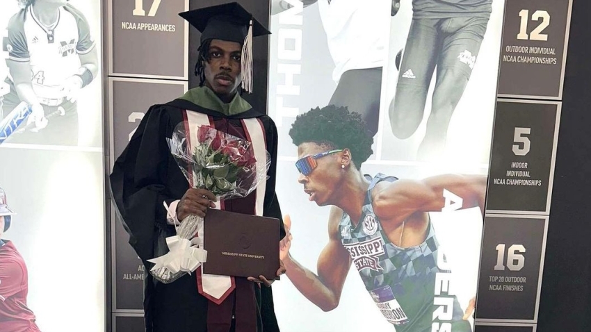 Navasky Anderson, Jamaica’s national 800m record holder, graduates from Mississippi State University with Master&#039;s Degree