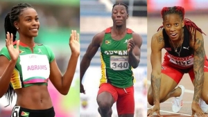 Guyana&#039;s Abrams and Archibald, T&amp;T&#039;s Ahye win Pan Am 100m medals in Santiago