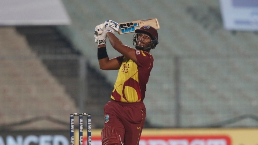 Pooran blames a wet ball as Mayers&#039; century in vain in five-wicket loss to New Zealand in Barbados