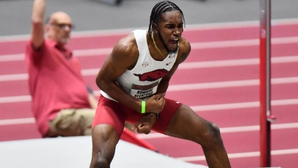 NACAC U-23 champion Romaine Beckford clears 2.19m for high jump victory ...