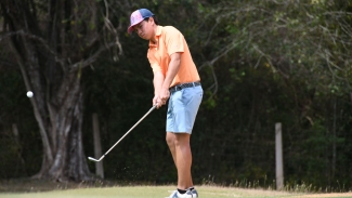 Ryan Lue posted the best first day score of two under par 70 to take the early lead in the JGA&#039;s national senior golf trials at the Half Moon Golf Course in St. James.