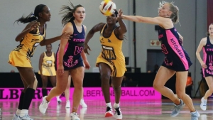 Barbados Gems in action against Scotland.