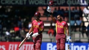 Shai Hope and Nicholas Pooran combined to put on 216 for the fourth wicket, the second highest fourth wicket partnership in ODIs for the West Indies.
