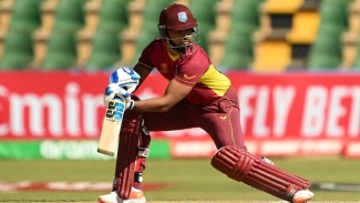 Nicholas Pooran during his 115 against Nepal.