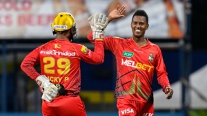 Hosein shines with bat and ball to lead TKR to last-ball win over Barbados Royals