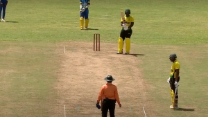 Jamaica&#039;s opening pair of Adrian Weir and Kevaundre Virgo.