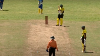 Jamaica&#039;s opening pair of Adrian Weir and Kevaundre Virgo.