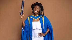Shericka Jackson “grateful” and “happy” after receiving honorary Doctorate from UTECH; encourages fans to pursue dreams no matter the circumstances