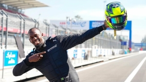 Fastest man in fastest electric vehicle: Bolt tries hand at Formula E racing